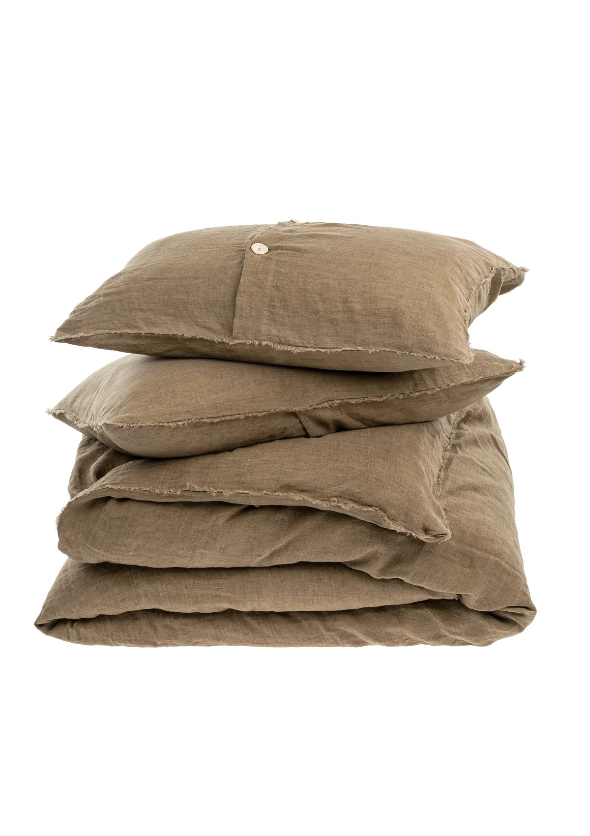 King Linen Duvet Set - Mink | Maison Blonde