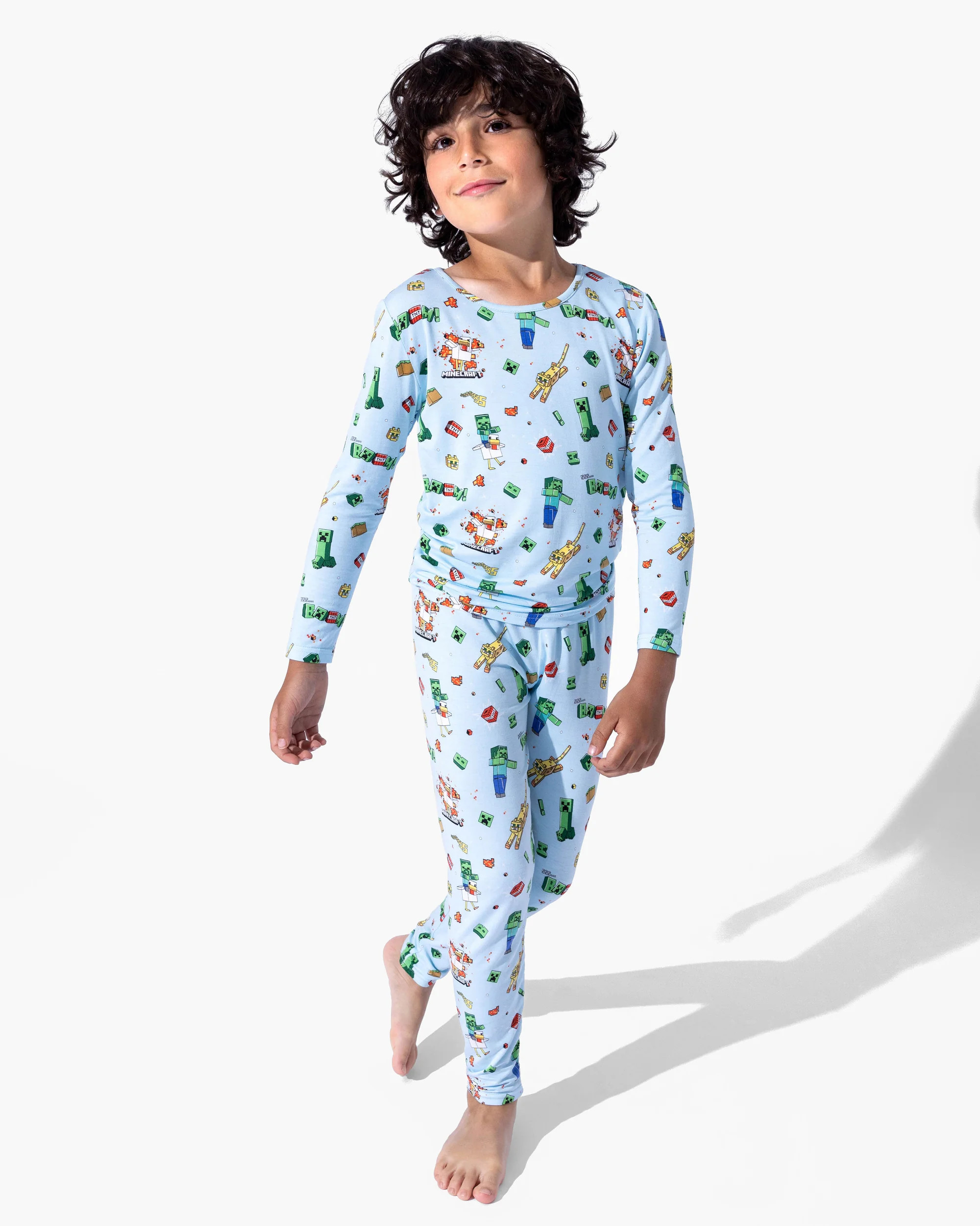 Minecraft: Chicken Jockey Bamboo Kids Pajamas | Bellabu Bear