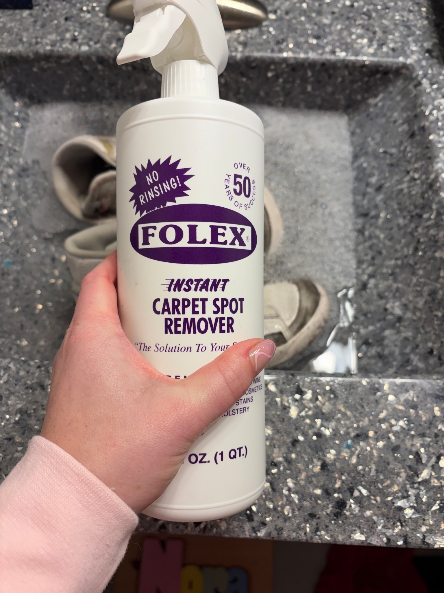 If there’s one product I swear by it’s this one. Stains on my rug, couch, shoes.. I use Folex. A cleaning closet must have! 

#LTKmomlife #LTKHome #LTKdayinmylife