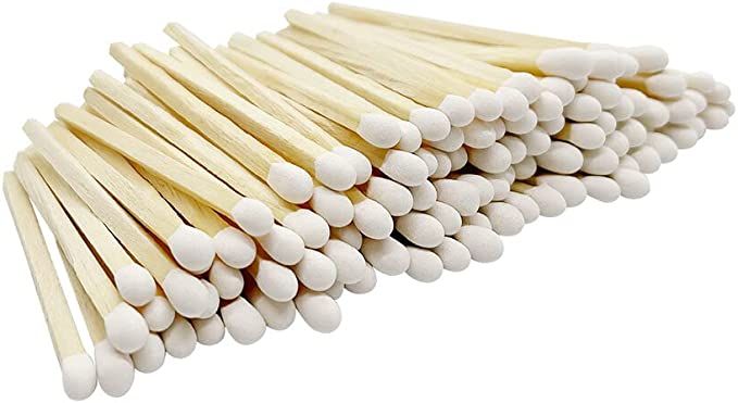 Thankful Greetings Classic White Tip 2" Safety Matches | 100+ Bulk Artisan Matchsticks with Bumbl... | Amazon (US)