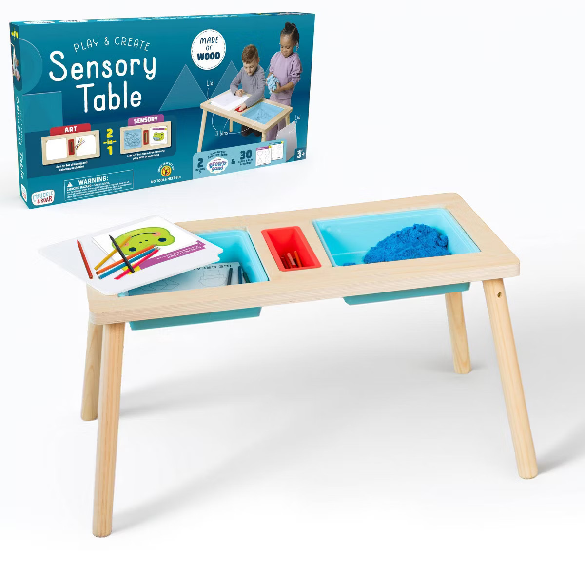 Chuckle & Roar Play and Create Sensory Table Art Desks | Target