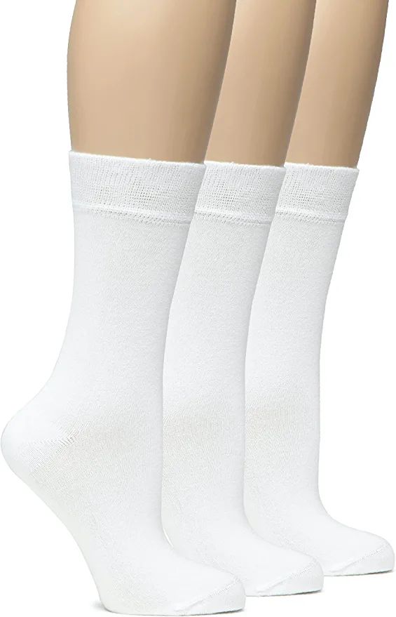 HUGH UGOLI Womens Soft Bamboo Dress Socks, Thin Crew Socks for Business, Trouser & Casual, Non-Bi... | Amazon (US)