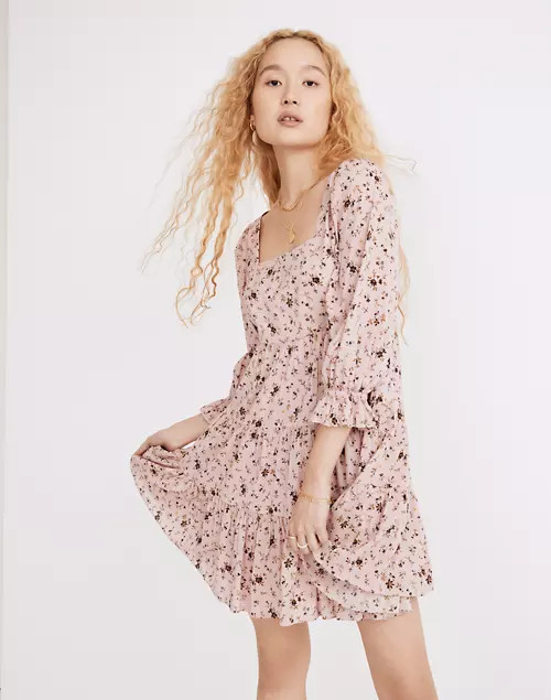 Lizzie Babydoll Dress in Fresh Sprigs | Madewell