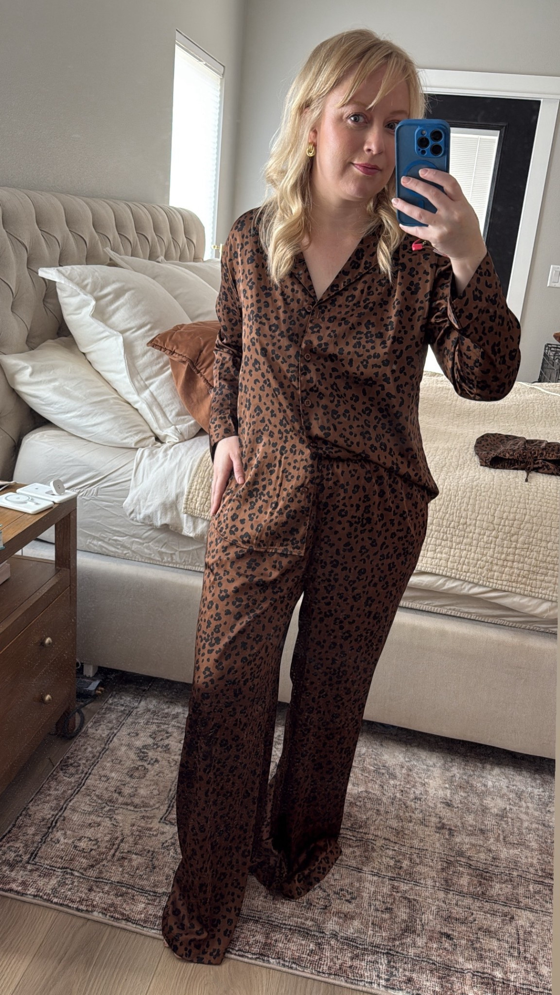 Not only are these leopard print pajama’s the perfect color for me but they fit my clothing personality perfectly. Do I have to take them off? #hocspring #hocautumn #hocromanticclassic Romantic Classic 

#LTKOver40 #LTKMidsize #LTKStyleTip