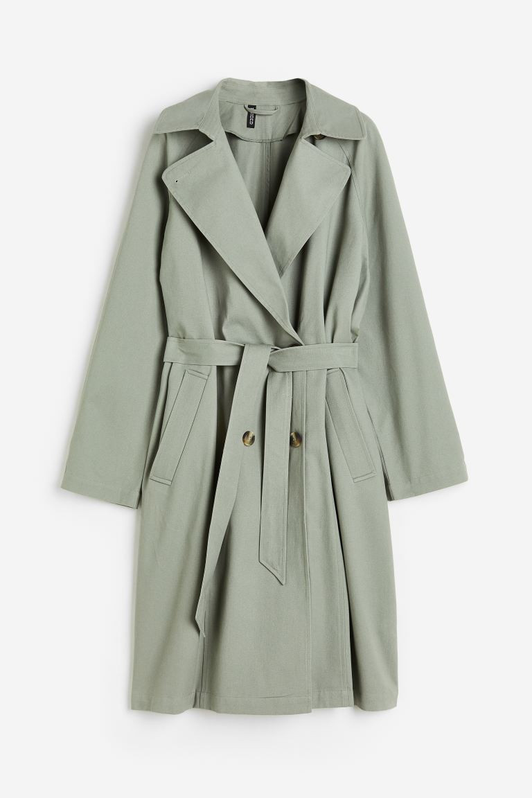 Cotton Twill Trench Coat | H&M (US + CA)