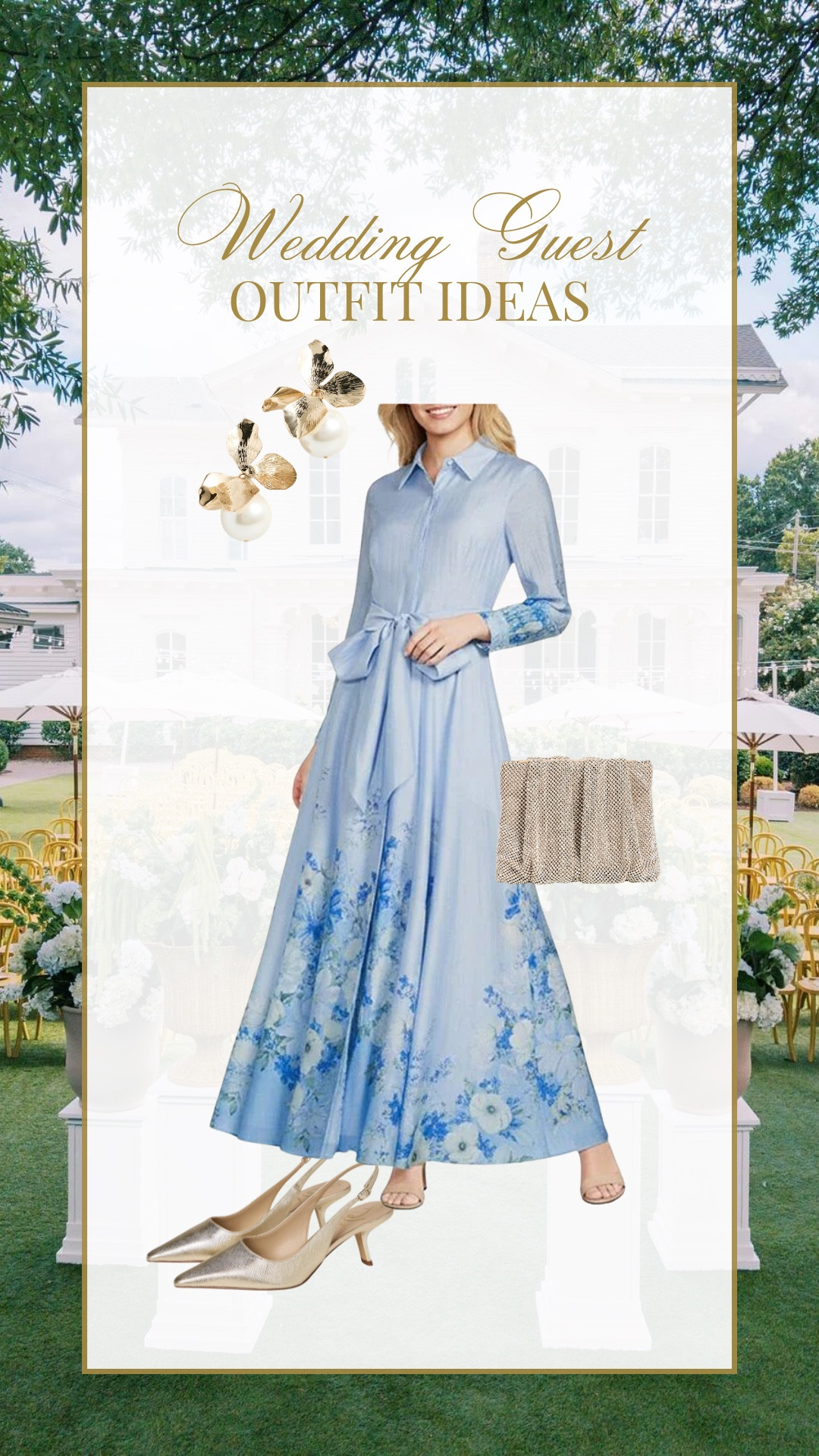 Wedding guest outfit idea perfect for MOB or MOG!