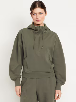 Dynamic Fleece Half-Zip Hoodie Sweatshirt | Old Navy (US)