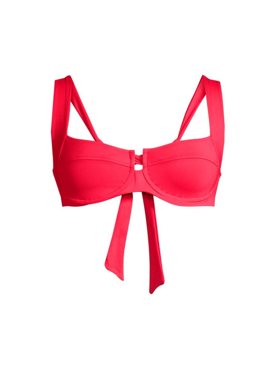 Sensual Solids Camellia Bikini Top | Saks Fifth Avenue