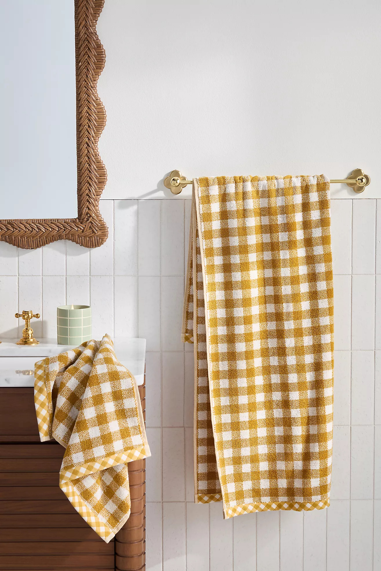 Gingham Cotton Woven Towel Collection | Anthropologie (US)