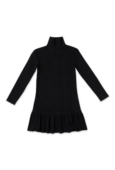 Side Zip Turtleneck Dress MINI - Black | Shop BURU