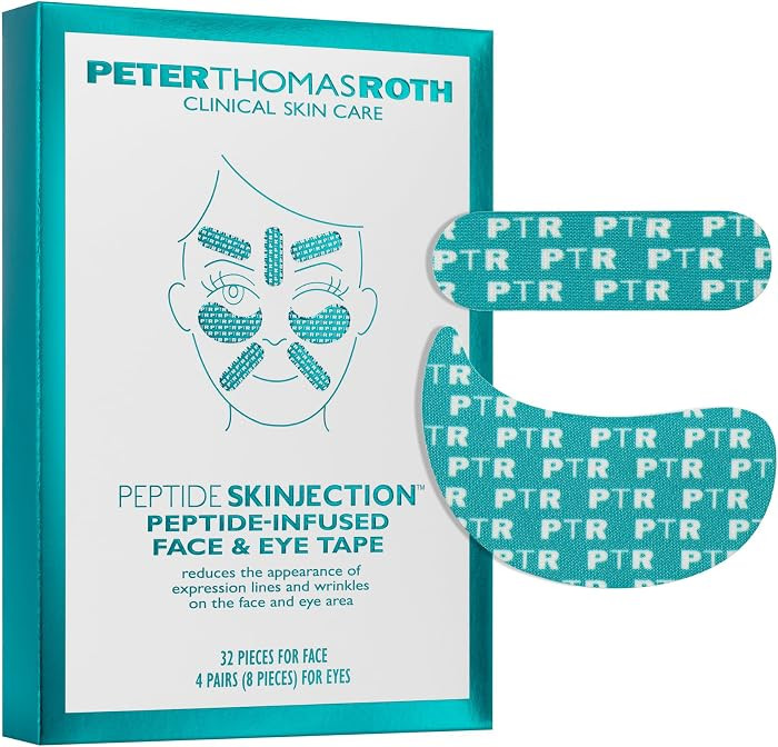 Peter Thomas Roth | Peptide Skinjection\u2122 \u200bPeptide-Infused Face & Eye Tape | Face Tape F... | Amazon (US)