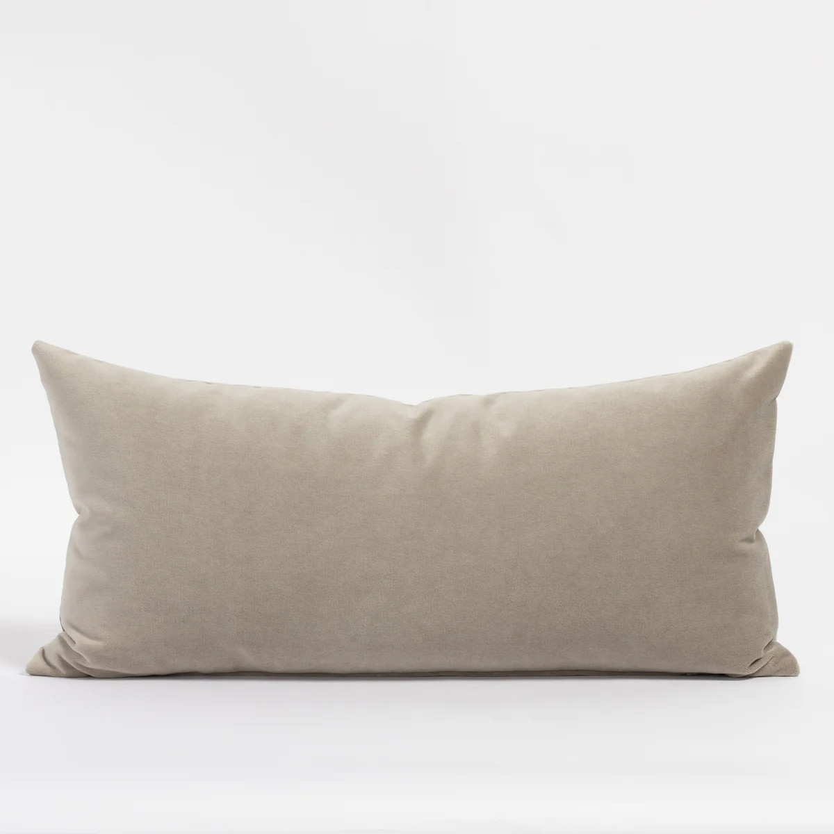 Mason Velvet 12x24 Lumbar Pillow, Mushroom | Tonic Living