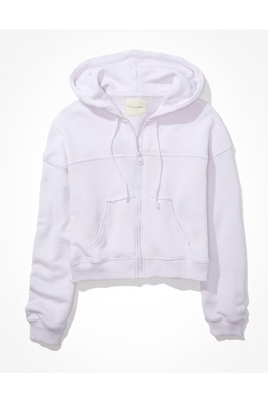 AE Cropped Zip-Up Bomber Hoodie | American Eagle Outfitters (US & CA)