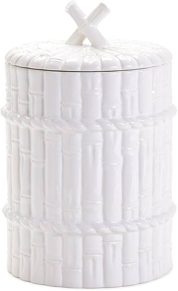 Two's Company Faux Bamboo Fretwork Jar with Lid | Amazon (US)