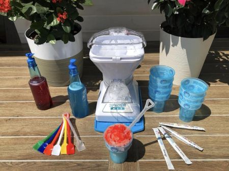 🔥 Ahhhh the Little Snowie Max BUNDLE steal is back 👇! This is a HUGE bundle with 12 flavors, cups, bottles and shovels! It's on sale today for $139 - less for new Q customers - versus $279 for a similar bundle on Amazon (without the daisy cups)!  Biggest difference between Snowie and other brands is that it's made to use cubed ice (vs molds you freeze), so it's super easy to makes TONS of shaved ice if you grab bagged ice! Otherwise, consistency between this, KA stand mixer attachment and Hawaiian Shaved Ice is super similar! (#ad)

#LTKFindsUnder100 #LTKSaleAlert #LTKHome