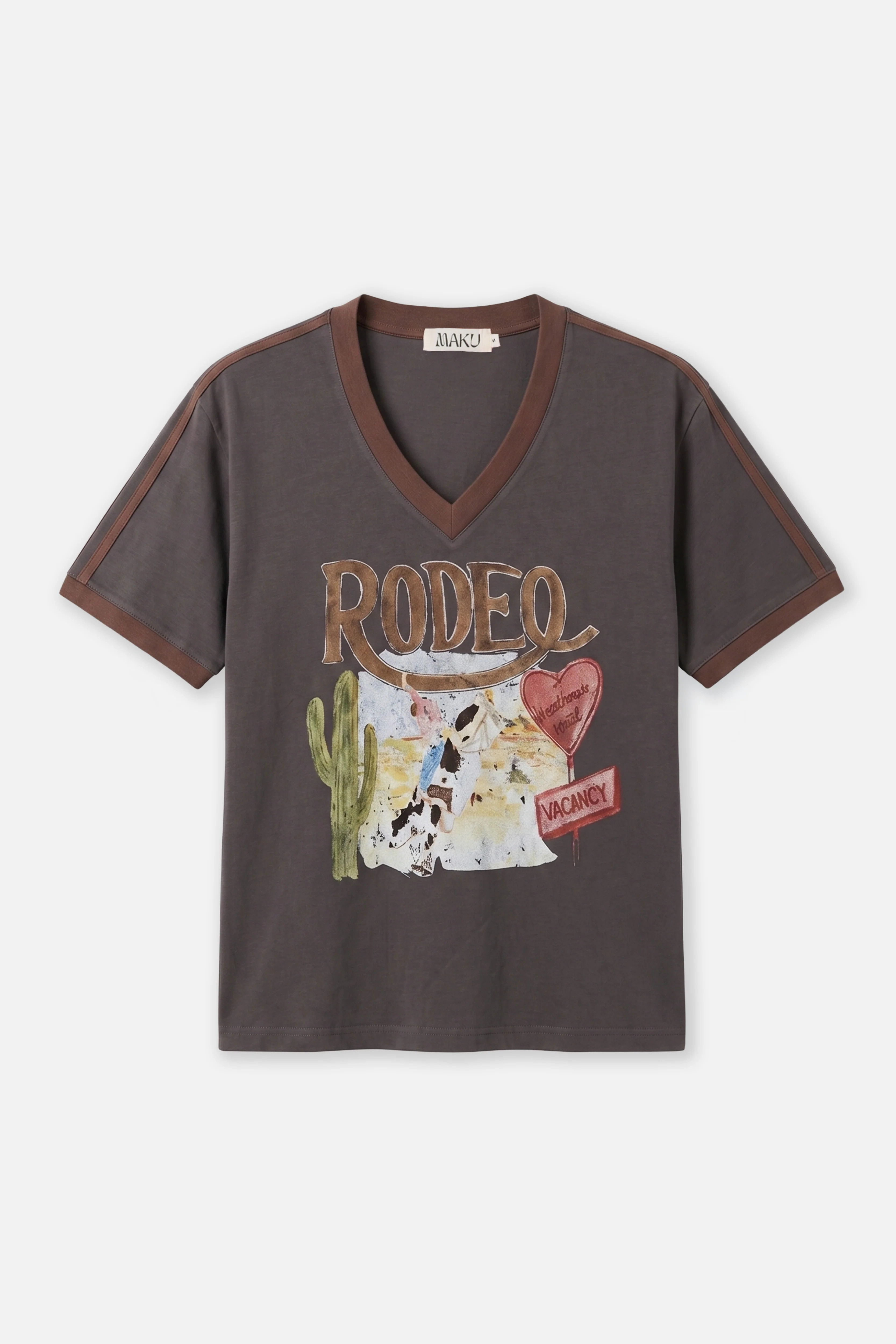 Rodeo V-Neck Tee | Maku the Label