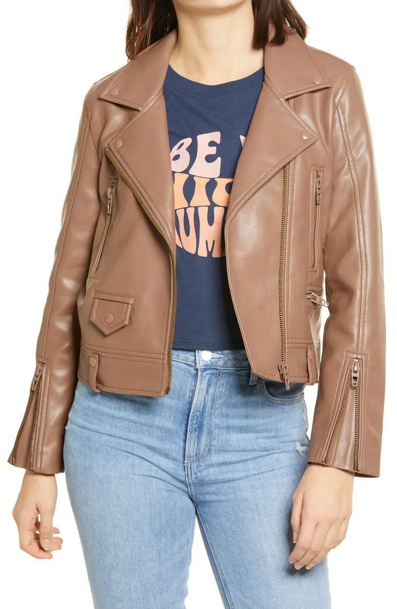 Faux Leather Moto Jacket | Nordstrom