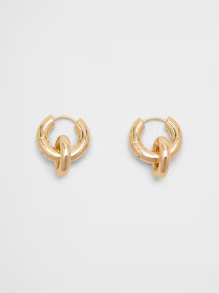 2 In 1 Double Hoop Earrings | Banana Republic Factory