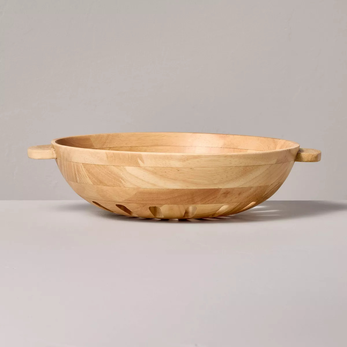 42oz Wooden Harvest Bowl Natural - Hearth & Hand™ with Magnolia | Target