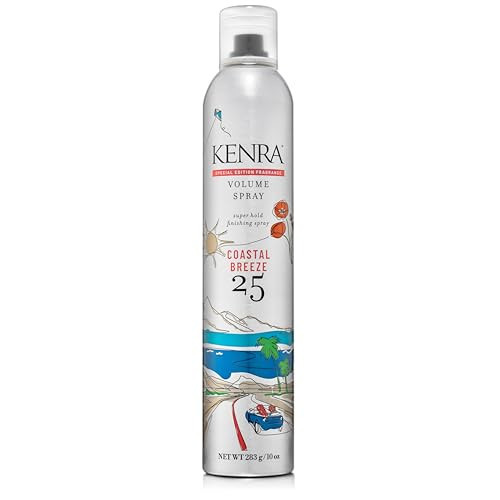 Kenra Professional Volume Spray 25 Coastal Breeze 50% | Super Hold Finishing & Styling Hairspray | Flake-free & Fast-drying | Wind & Humidity Resistance | All Hair Types | 10 oz. | Amazon (US)