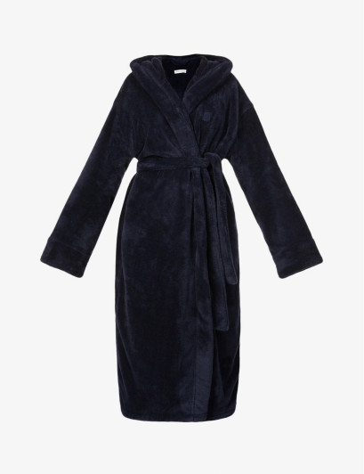 Womens Navy Logo-embroidered Recycled-polyester House Robe 1 Size | Selfridges