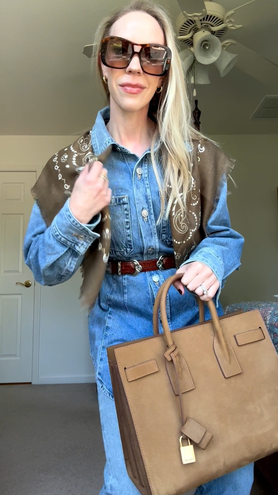 This bandana print scarf is under $20! So chic for fall with an all-denim outfit

#LTKSaleAlert #LTKOver40 #LTKgrwm