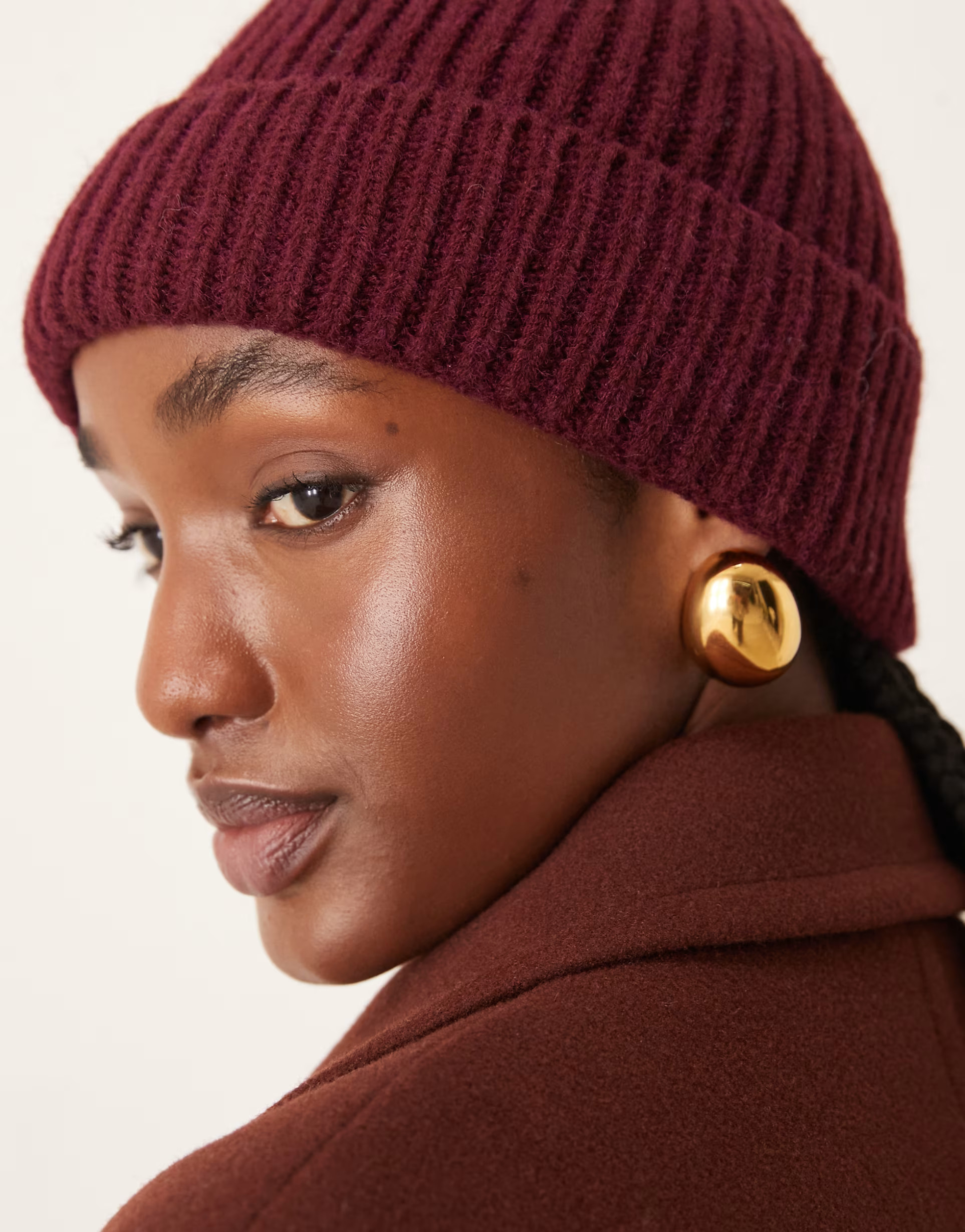 Sui Ava – Nico – Strickmütze in Burgunderrot | ASOS | ASOS (Global)