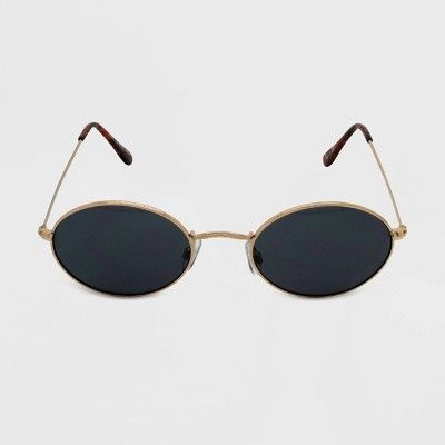 Women&#39;s Oval Sunglasses - Wild Fable&#8482; Gold | Target