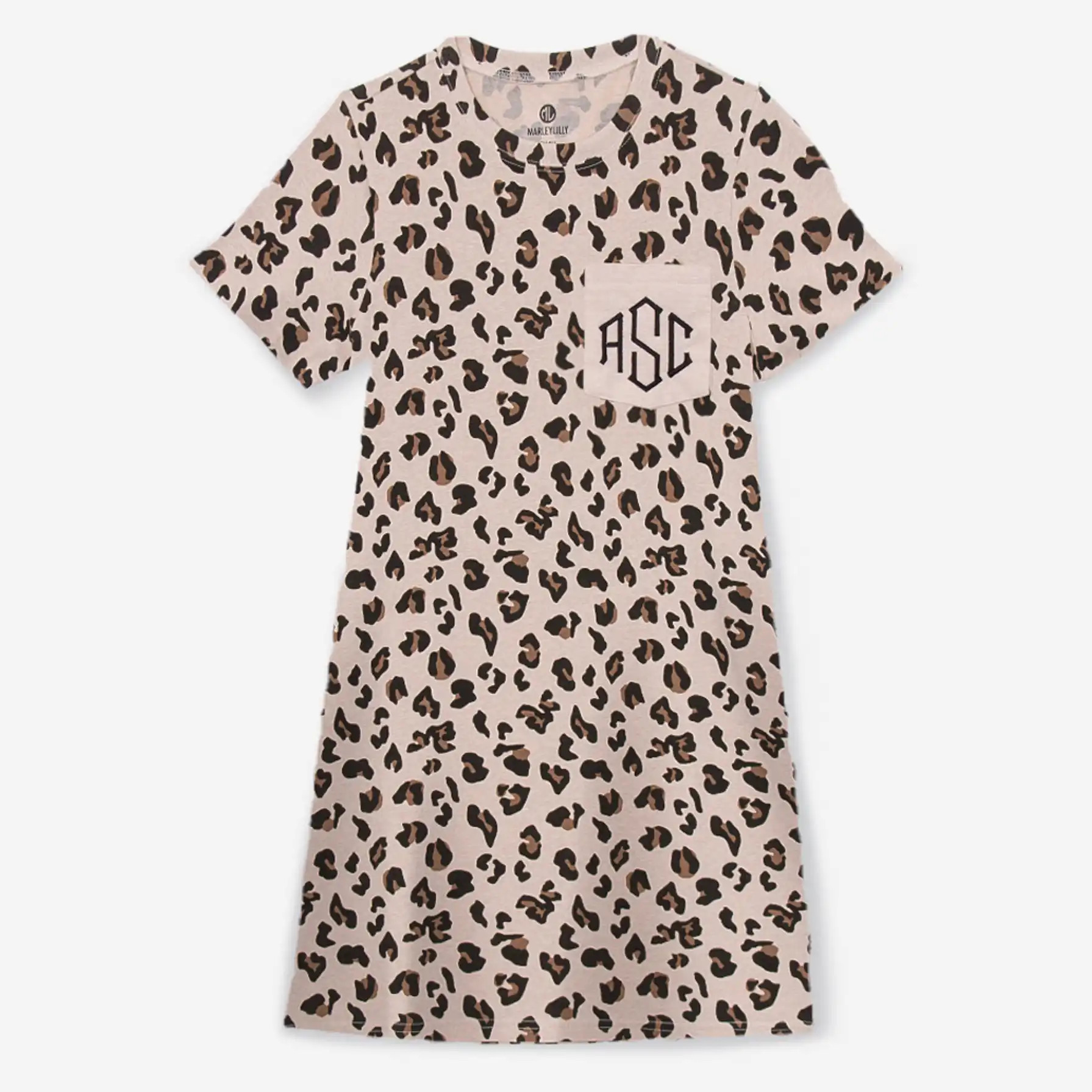 Monogrammed T-Shirt Dress | Marleylilly