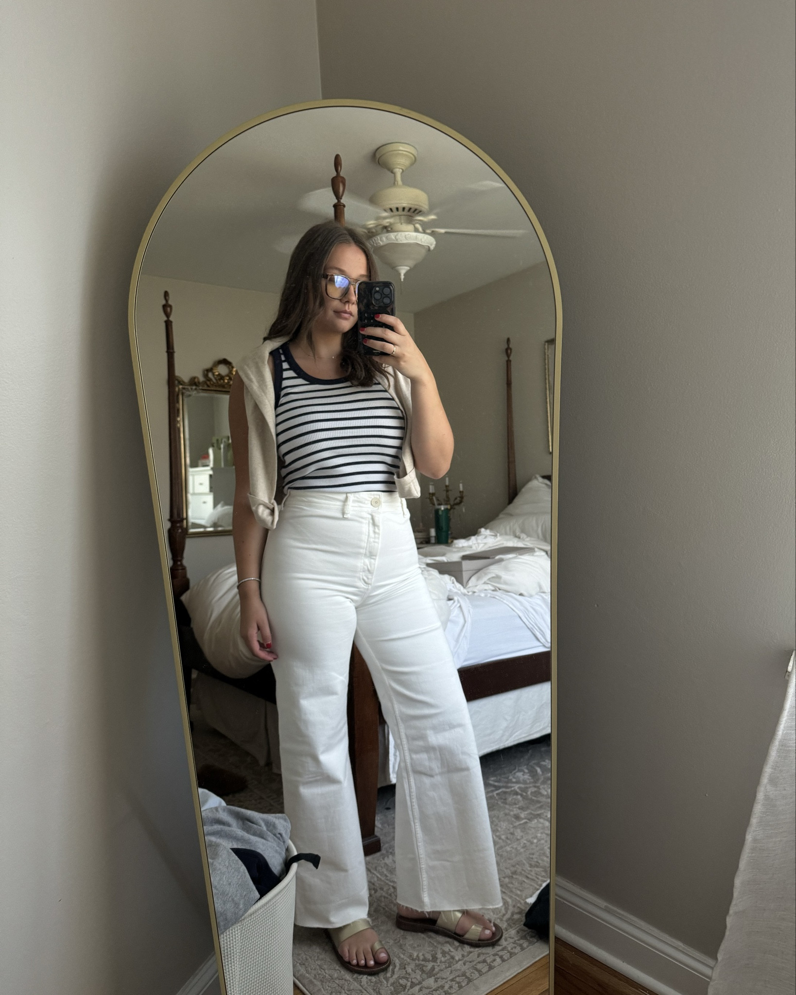 🦀❤️🐚🦪🦞⚓️🛥️ sweater is JCrew Factory, linked similar earrings and shoes! 

#LTKFindsUnder100 #LTKSeasonal #LTKWorkwear