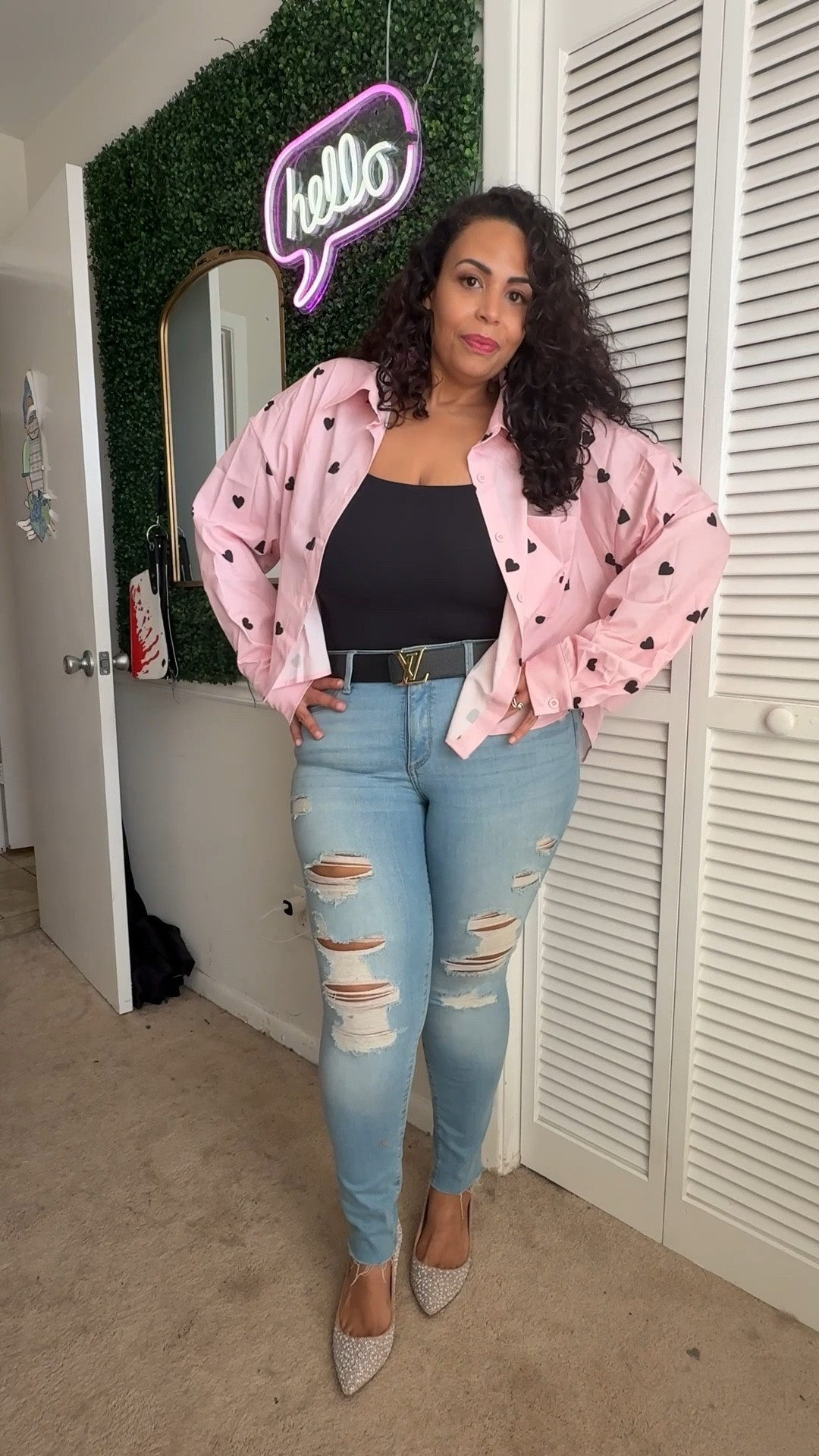 Parents night out outfit. Hearts and pink! 

#LTKBeauty #LTKOver40 #LTKMidsize