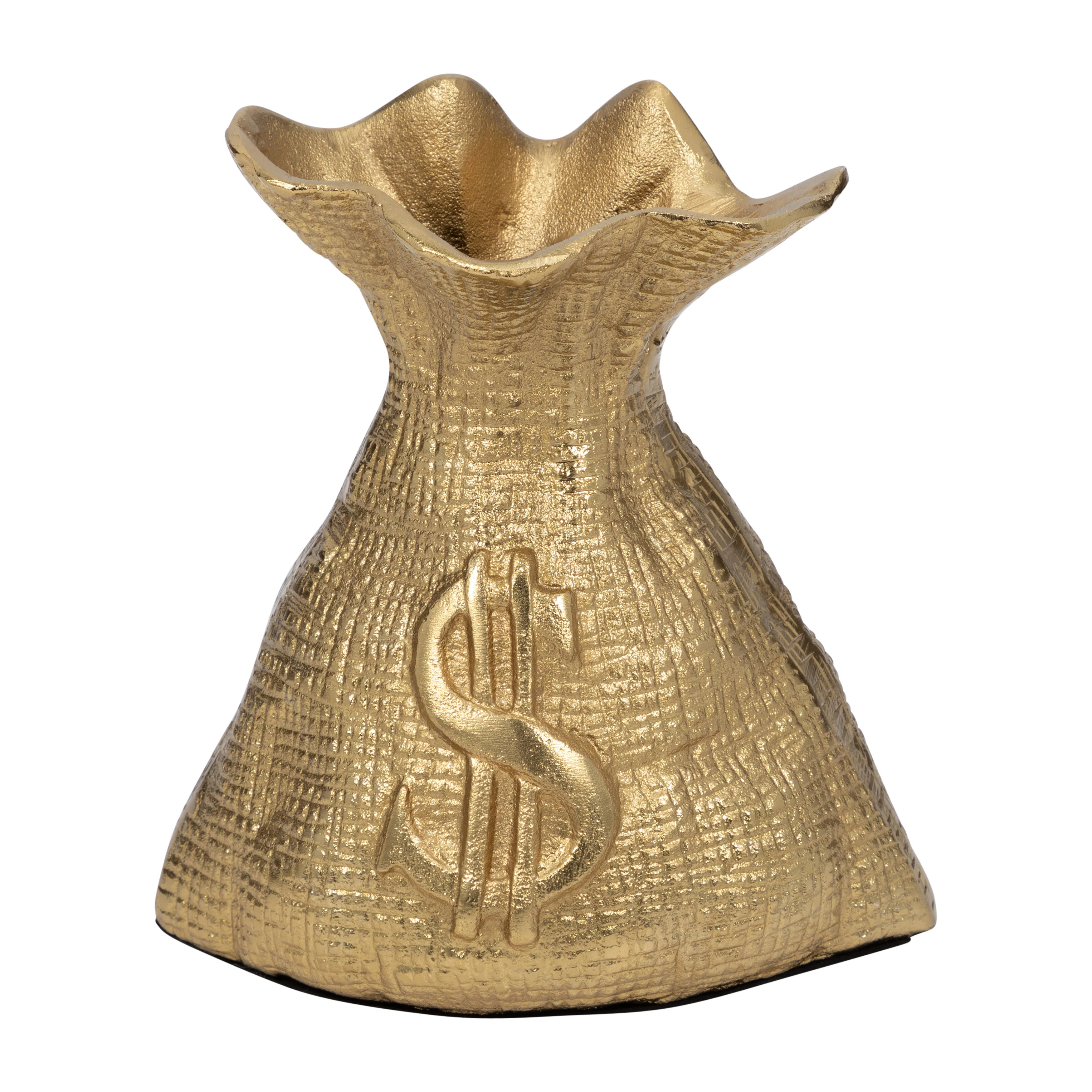 Modern Metal Money Bag Figurine Sculpture for Tabletop Home Decor - Decorative Object Statue Acce... | Wayfair North America