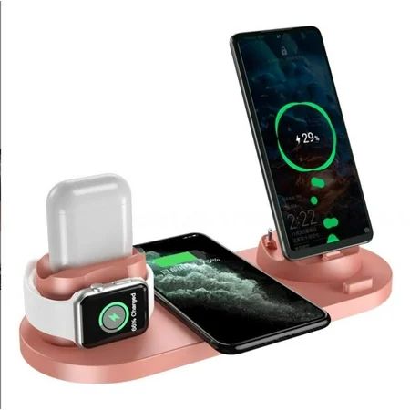 Multifunctional 6-in-1 Wireless Charger-10w.6-in-1 wireless charger.Wireless Phone Headphones Watch  | Walmart (US)