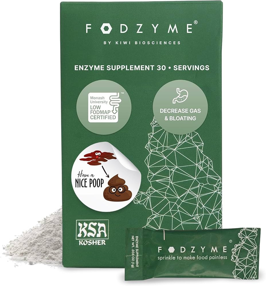 FODZYME® On-The-Go Digestive Enzymes for Gut Health, Relief for Bloating, Gas, Constipation, Dia... | Amazon (US)