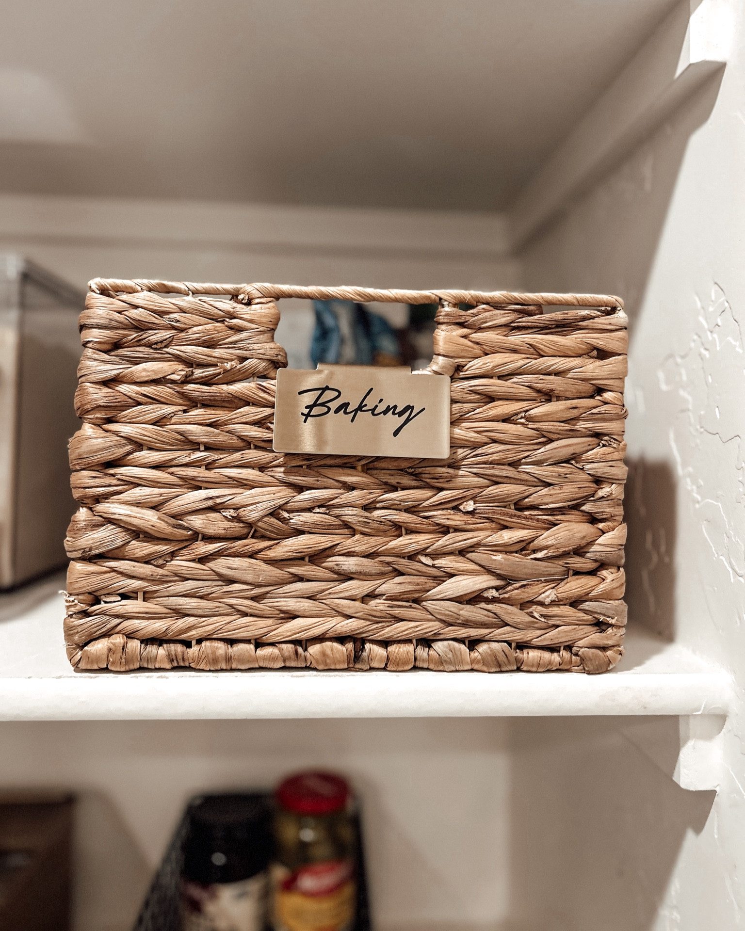 Upgrade your hyacinth baskets with these gold labels and custom font. Black and gold at its finest.

#LTKhome