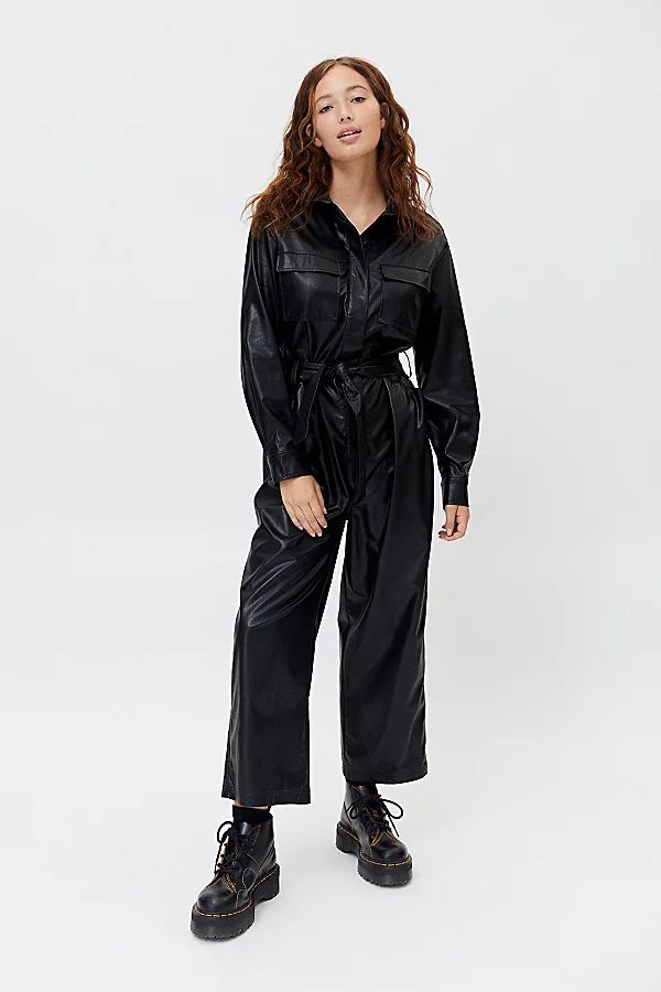 Third Form Faux Leather Jumpsuit | Urban Outfitters (US and RoW)