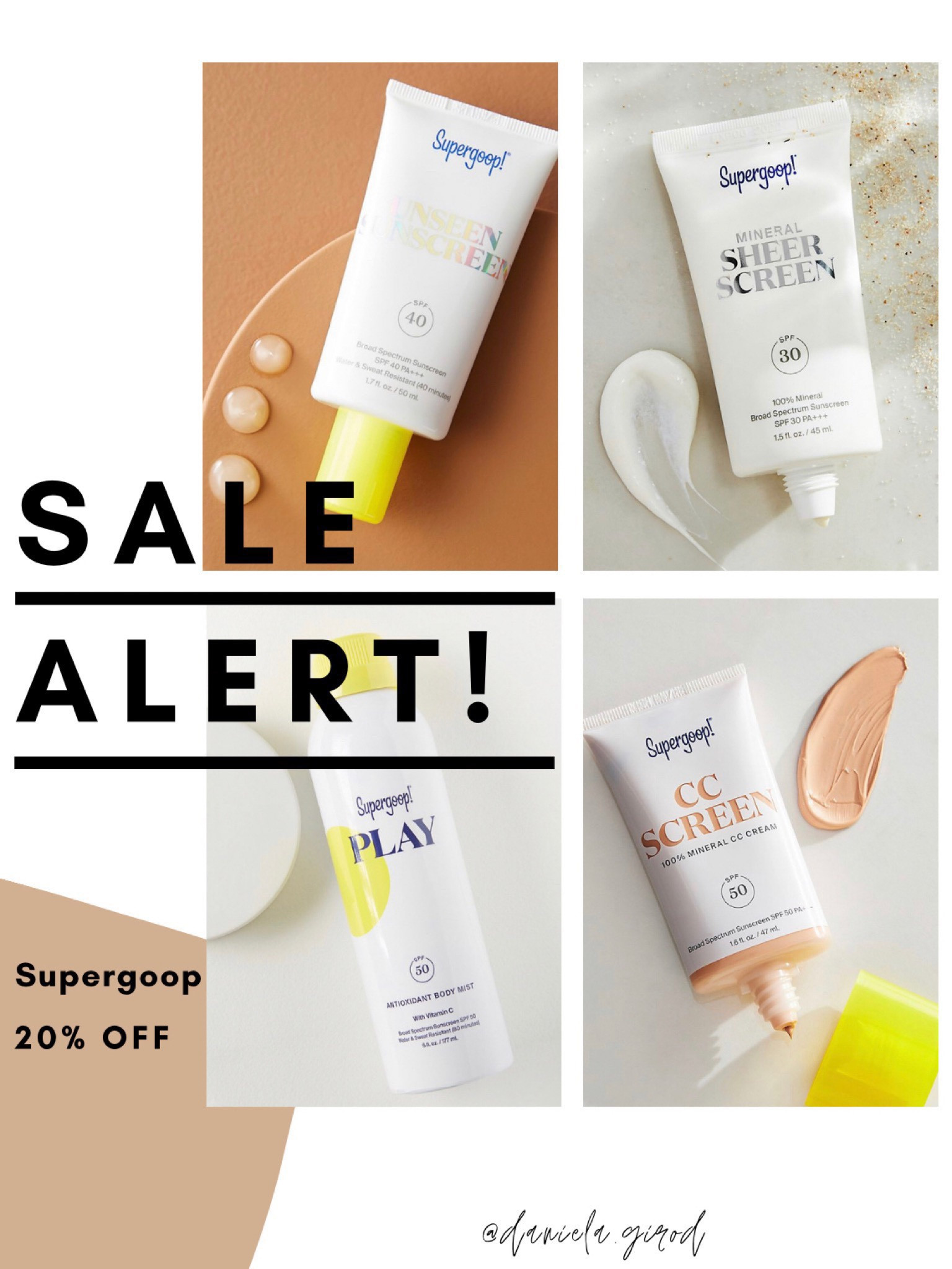 Just in time for SUMMER 🌞 20% sitewide, I love the glow screen for every day wear 

#LTKunder50 #LTKstyletip #skincare #sun #summerlook #grwm #spf 

#LTKSeasonal #LTKActive #LTKSaleAlert