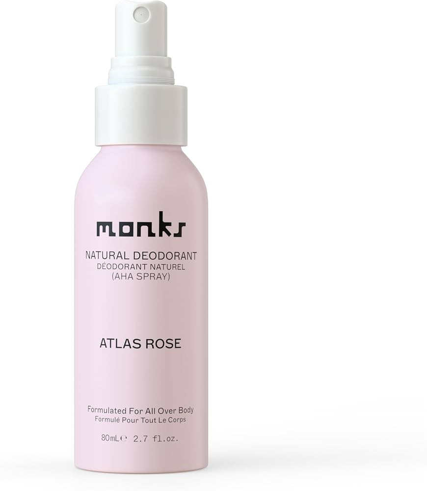 MONKS Whole Body Natural Deodorant Spray - For Women and Men, Aluminum-Free, Baking Soda Free, Pr... | Amazon (US)