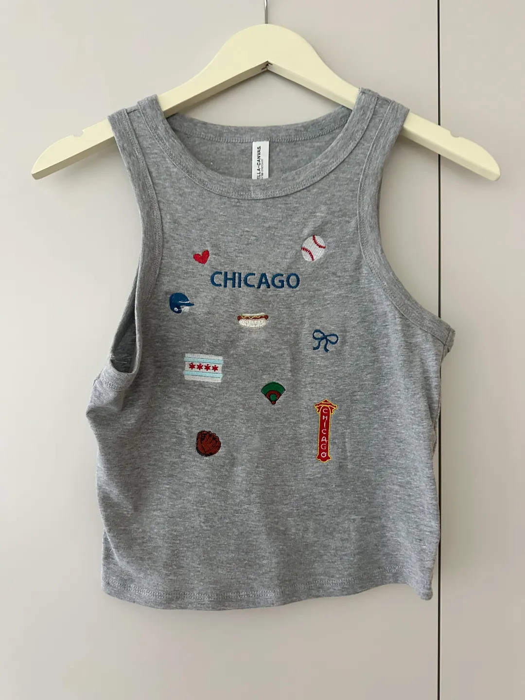 Chicago Tank Top: Embroidered Icons Shirt, - Etsy | Etsy (Global)