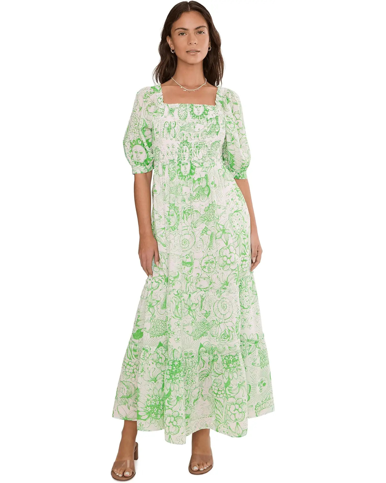Women's Lilly Pulitzer Hadly Short Sleeve Smocked | Zappos.com