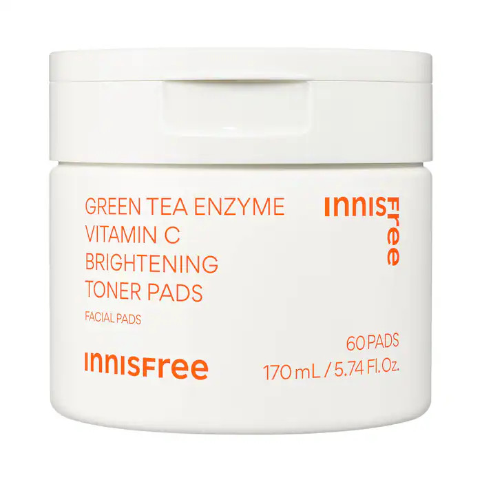 Green Tea Enzyme Vitamin C Brightening + Exfoliating Toner Pads | Sephora (US)