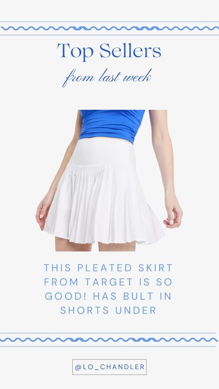 This tennis skirt from target is so good! Comes in several colors!



Pleated skirt 
Tennis skirt 
Athletic skirt 

#LTKfindsunder50 #LTKfitness #LTKstyletip