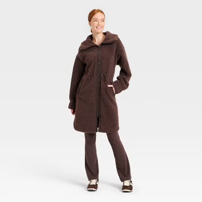 Women's Long High Pile Jacket - All In Motion™ | Target