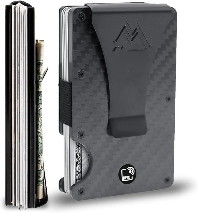 Mountain Voyage Minimalist Wallet for Men - Slim RFID Wallet I Scratch Resistant, Matte Carbon Fi... | Amazon (CA)
