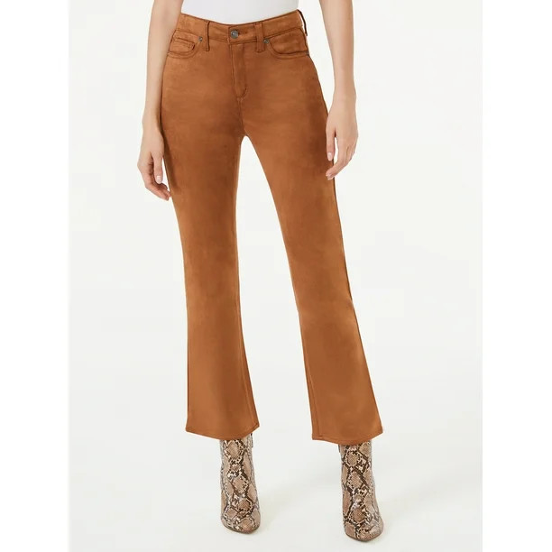 Scoop Women's Ankle Crop Flare Jeans | Walmart (US)