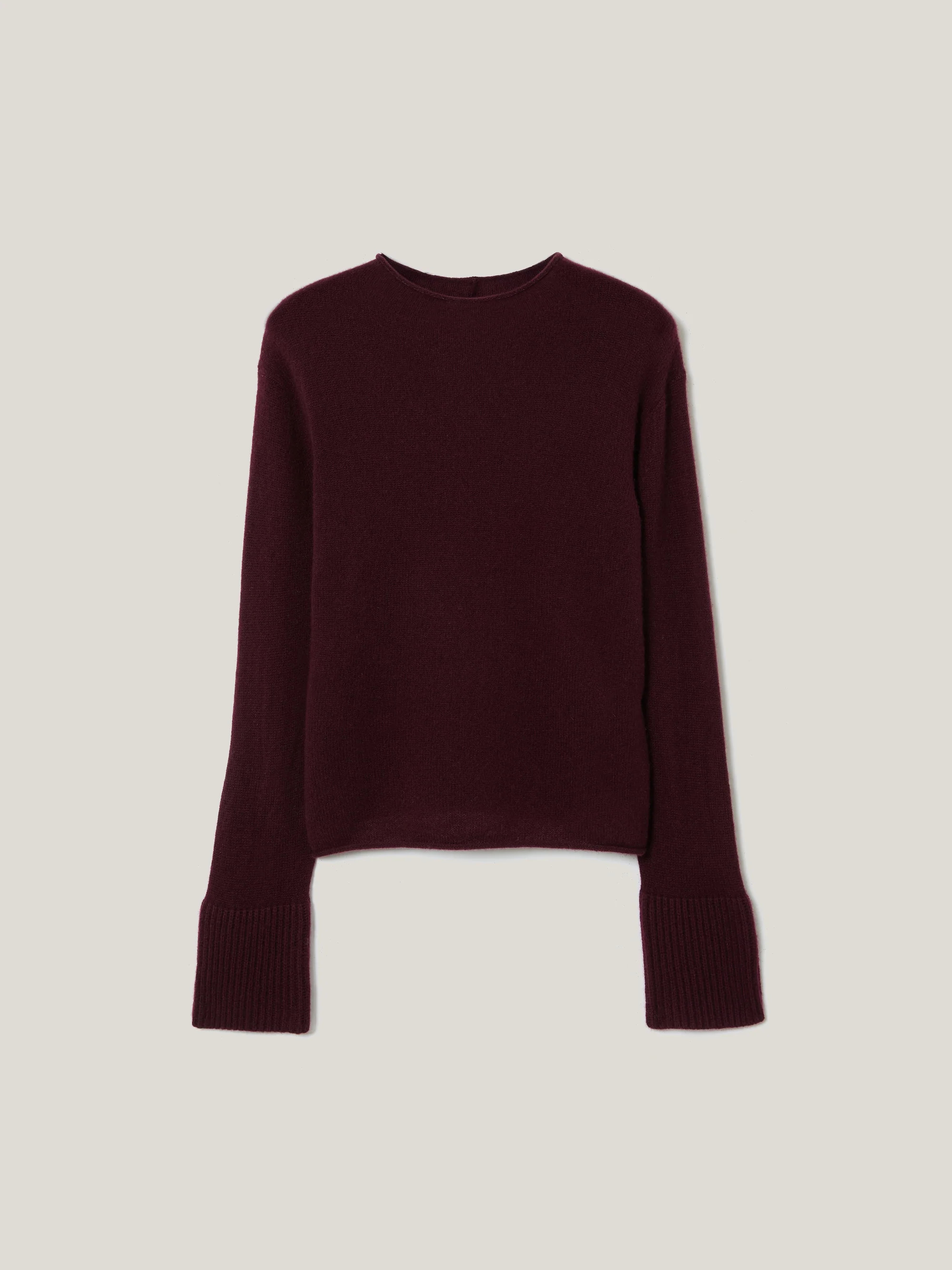 Cloud Cashmere Eldon Jumper | Burgundy | Jigsaw (UK)