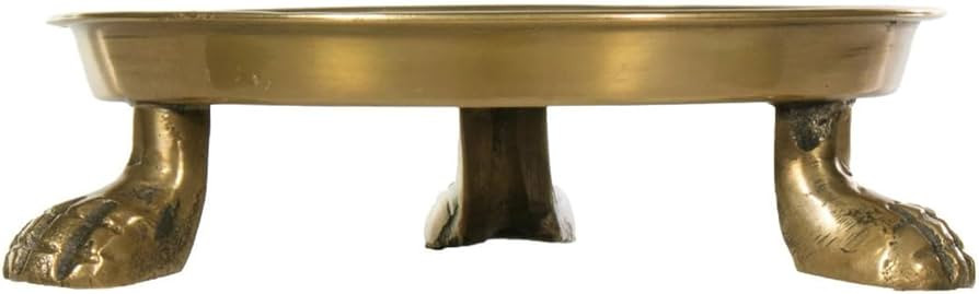 Round Clawfoot Dish — by Alice Lane Home Collection — Gold — for Home Decor, Candles, Jewel... | Amazon (US)