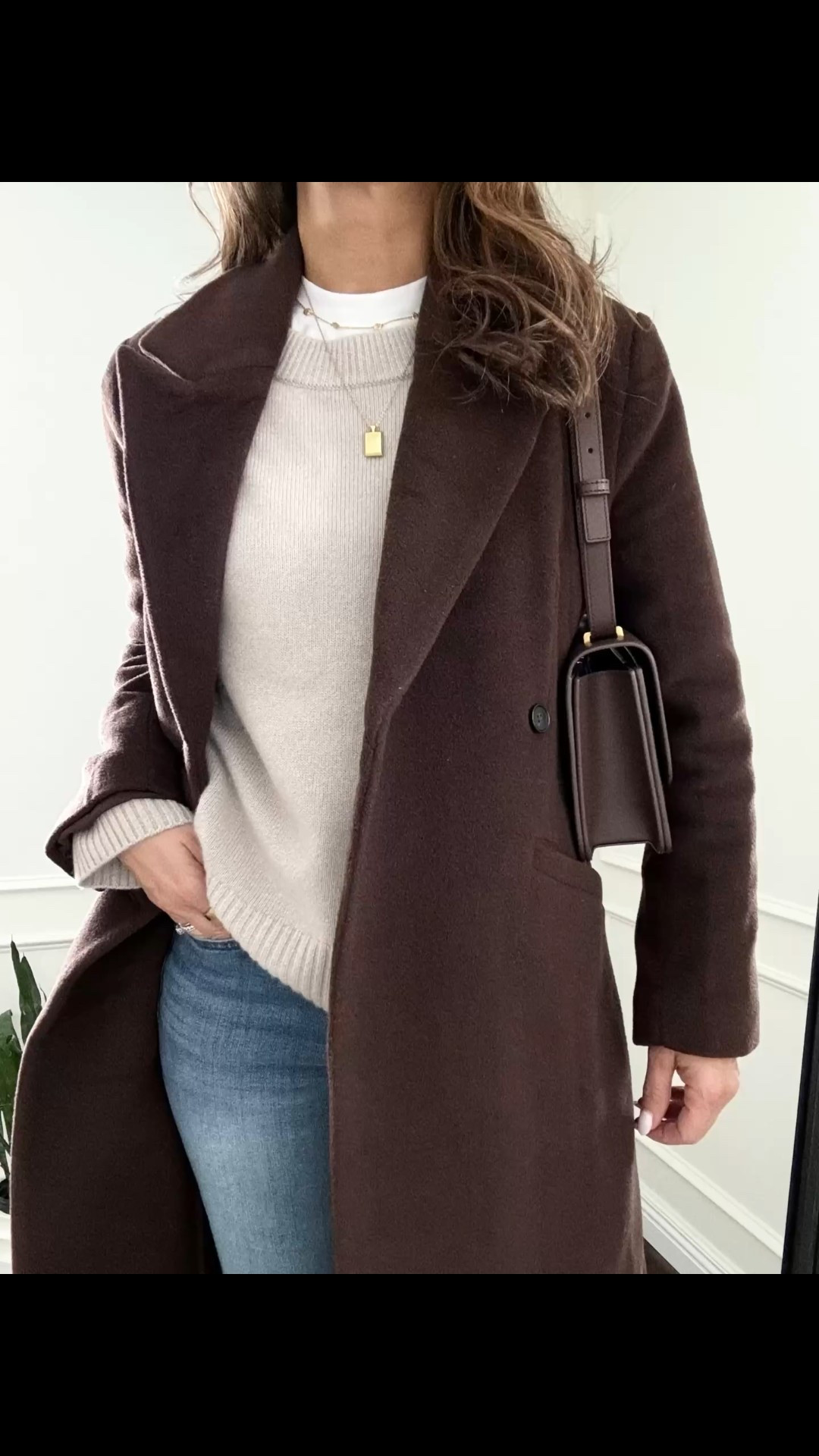 Easy and fail proof ‘get dressed quick’ formula. Effortless and chic. 
Coats in small 
Sweaters in small 
I took my bigger size in jeans. 



@onequince #quincepartner