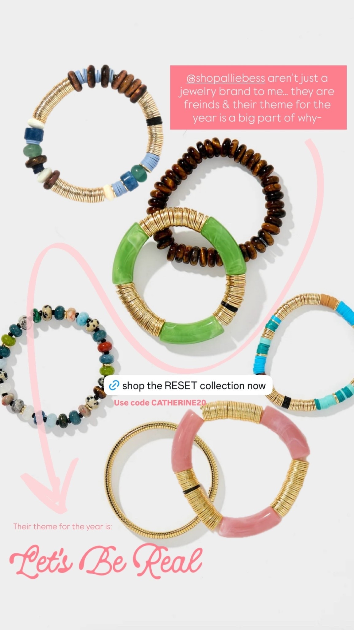 Allie + Bess aren’t just a jewelry brand to me… they are friends & their theme for the year is a big part of why-  Their theme for the year is:
 Let’s Be Real 
Use code CATHERINE20

#LTKdayinmylife #LTKmomlife #LTKOver40