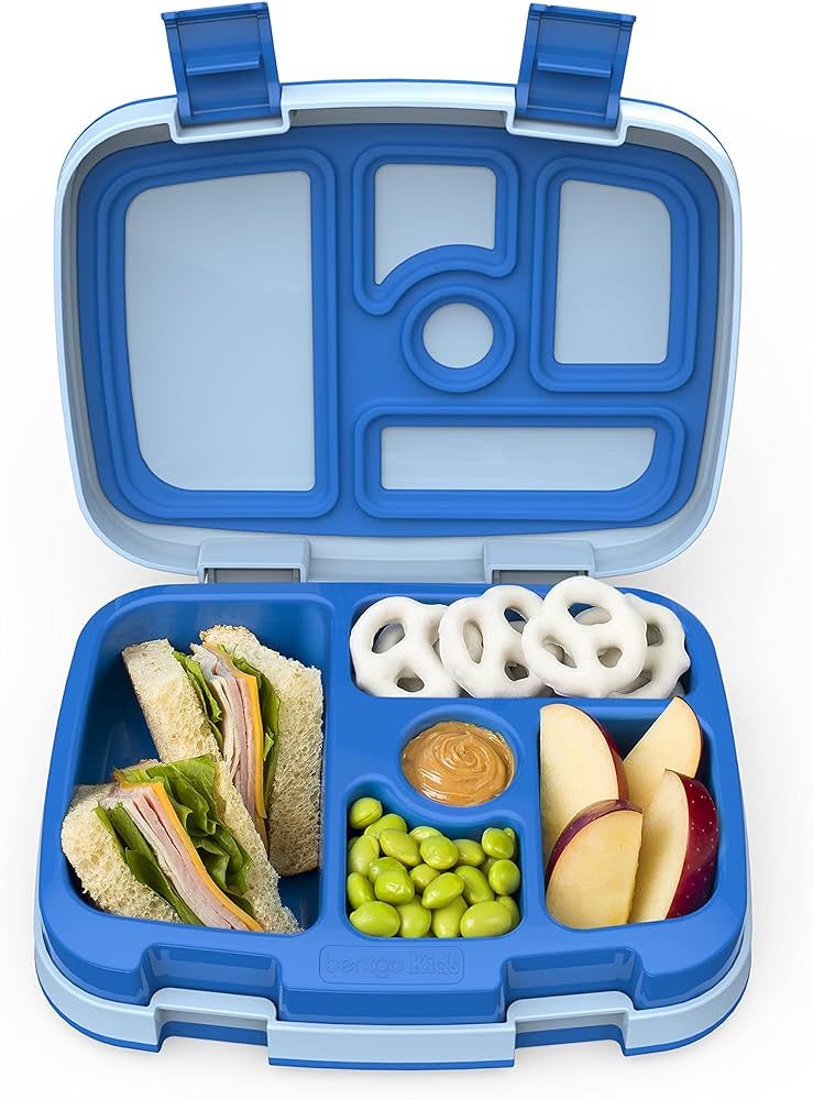 Bentgo® Kids Bento-Style 5-Compartment Lunch Box - Ideal Portion Sizes for Ages 3 to 7 - Leak-Pr... | Amazon (US)